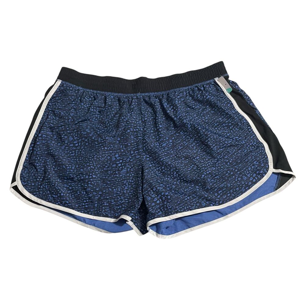 JMS Just My Size Womens Plus Size Athletic Active Shorts Size 3X (22W/24W) Blue